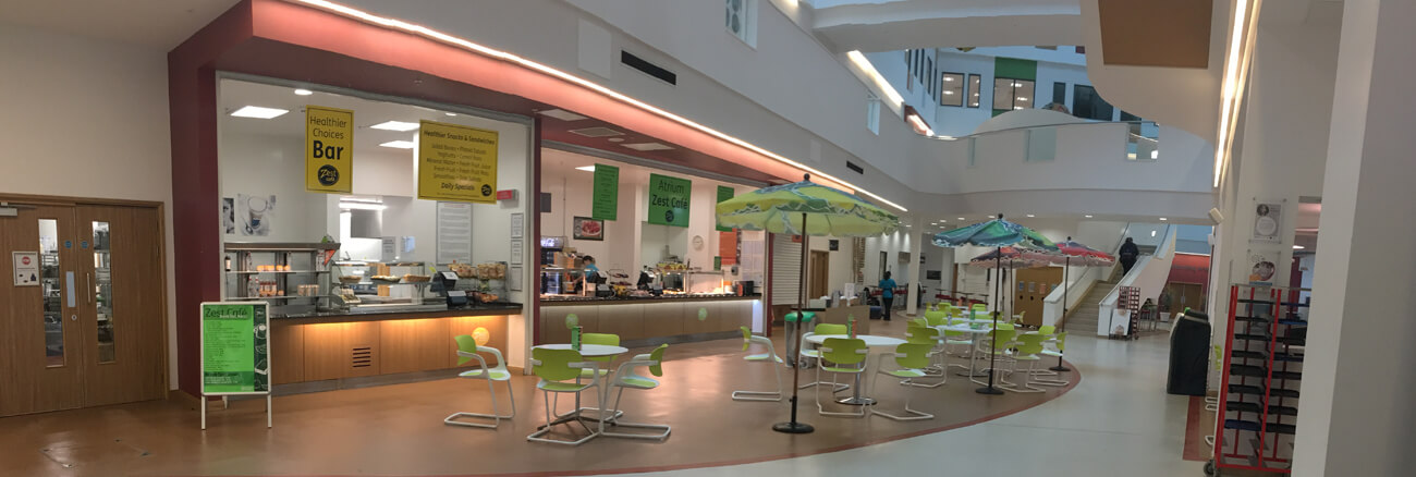 Food outlets in Old Mill Lane Campus