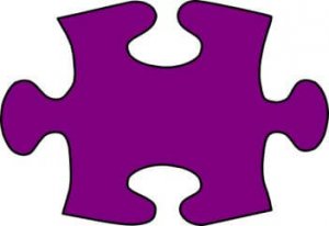 purple puzzle piece 