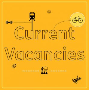 Graphic saying 'current vacancies'