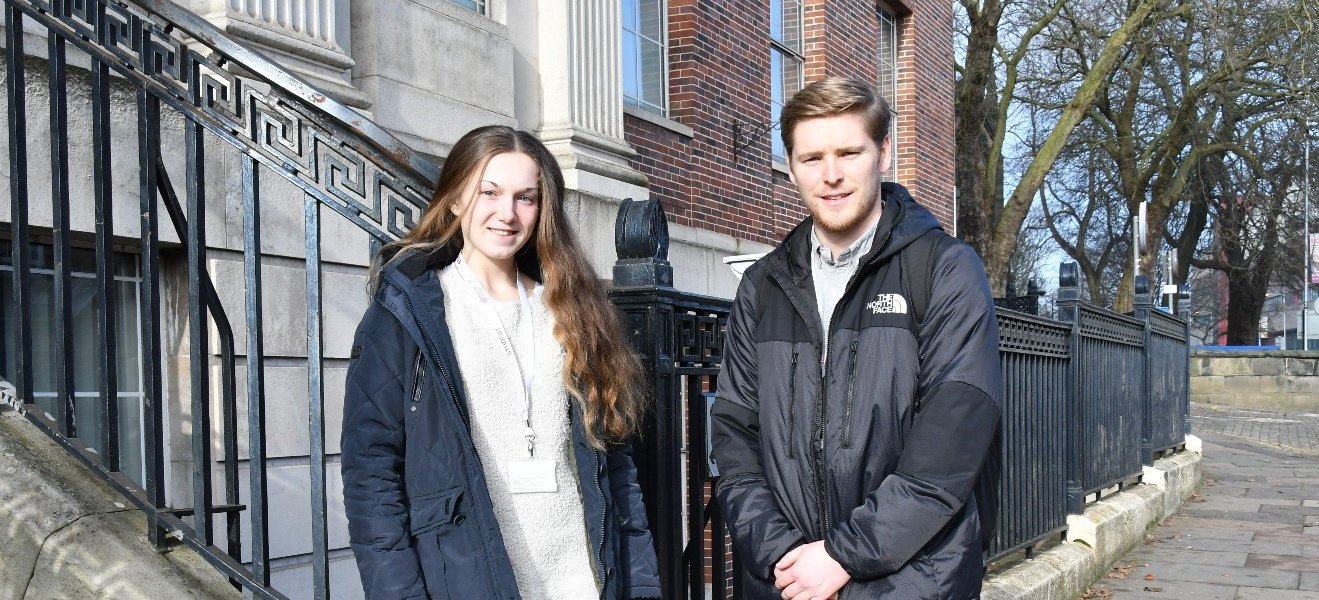 BA (Hons) Sport, Physical Education and Health students Katy Owen and Matthew Foster. (2)