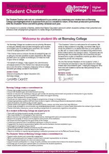 Higher Education Student Charter