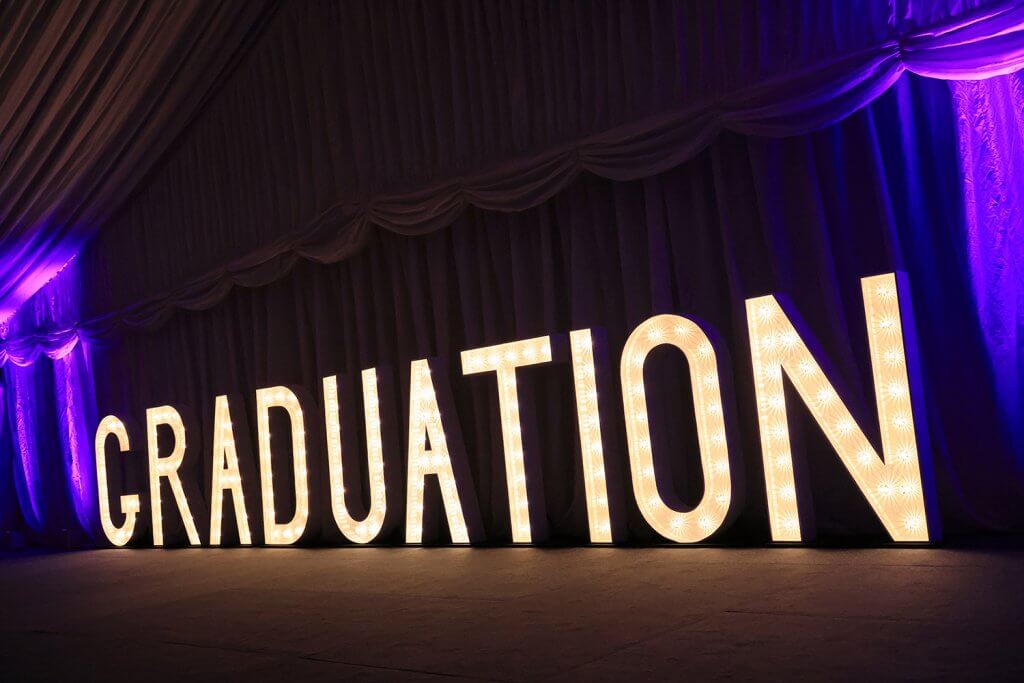 light up letters Graduation