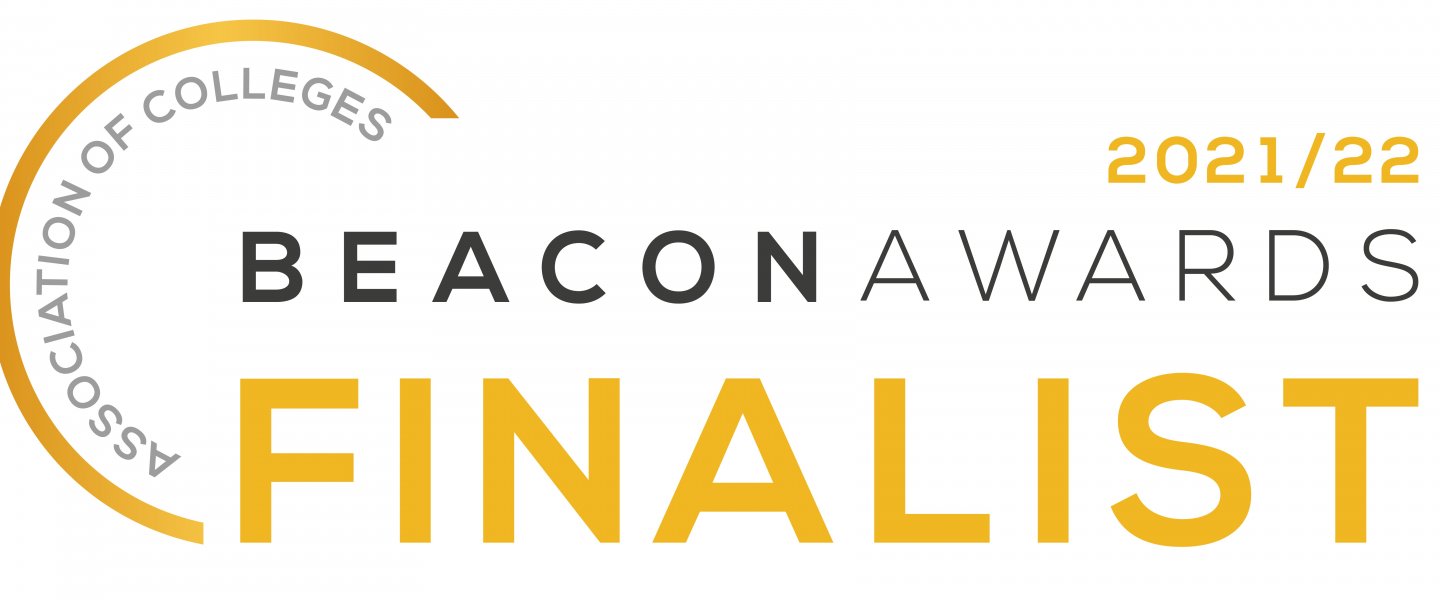 AoC Beacon Award finalist 2021/22 logo
