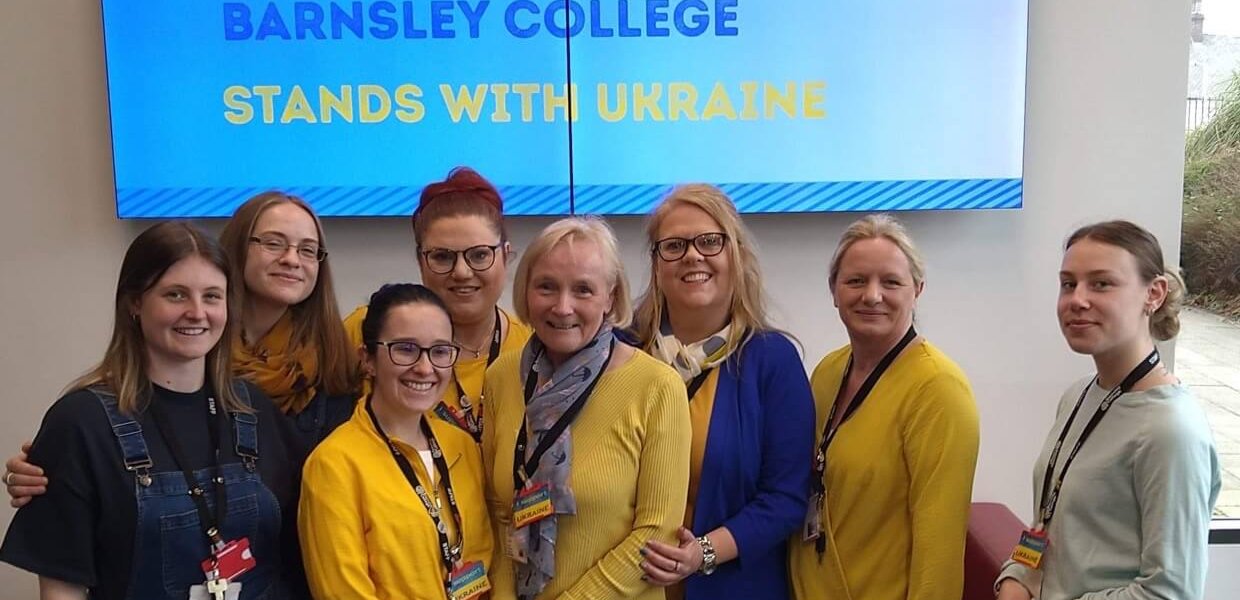 Our fantastic staff showing solidarity with Ukraine