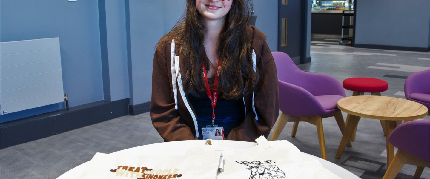 Sophie Noble, Barnsley Sixth Form College student and owner of Soph's Ringss.