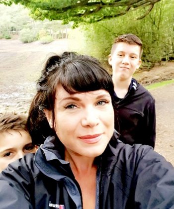 Abi Rotchell with her two sons.