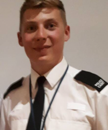 Police cadet called Lewis Crossland.