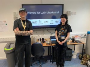 Jack Sowter and Lucy Whelan from Lush Meadowhall. 