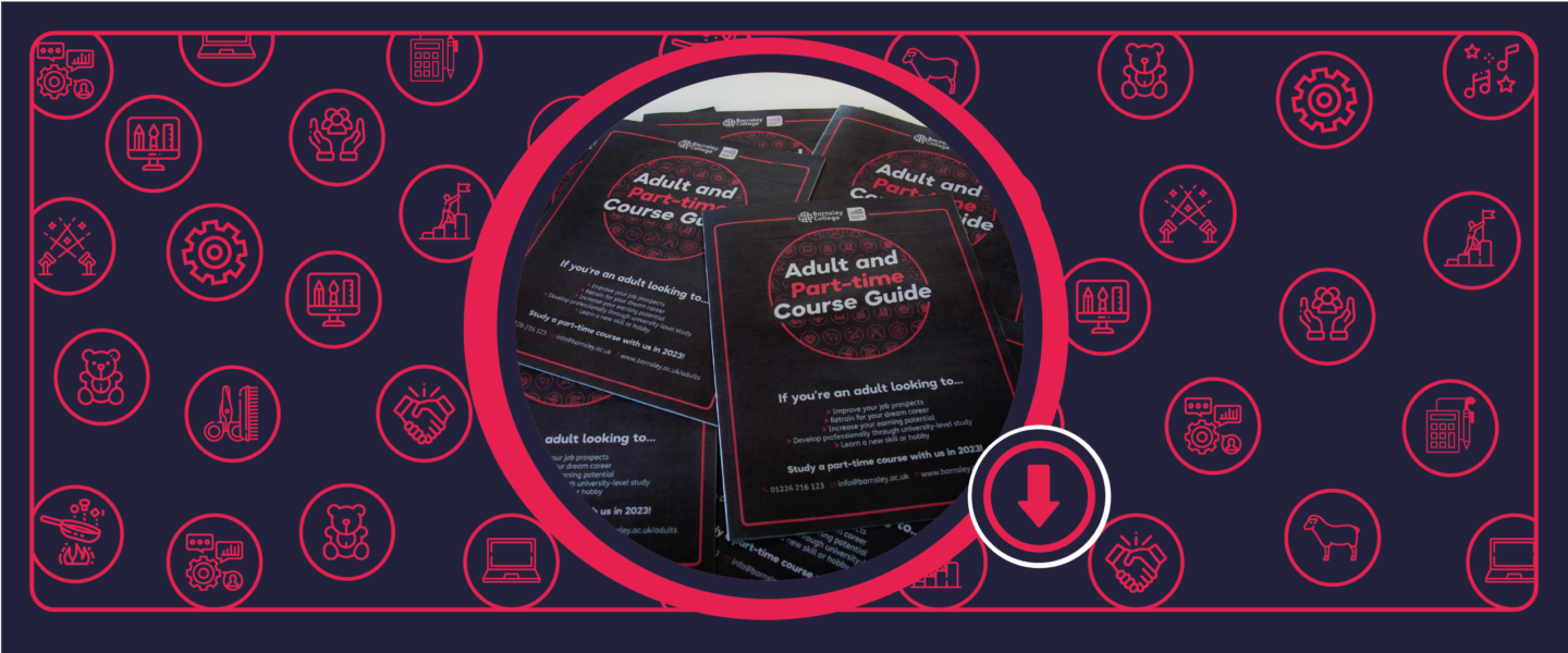 adult and part time course guide banner