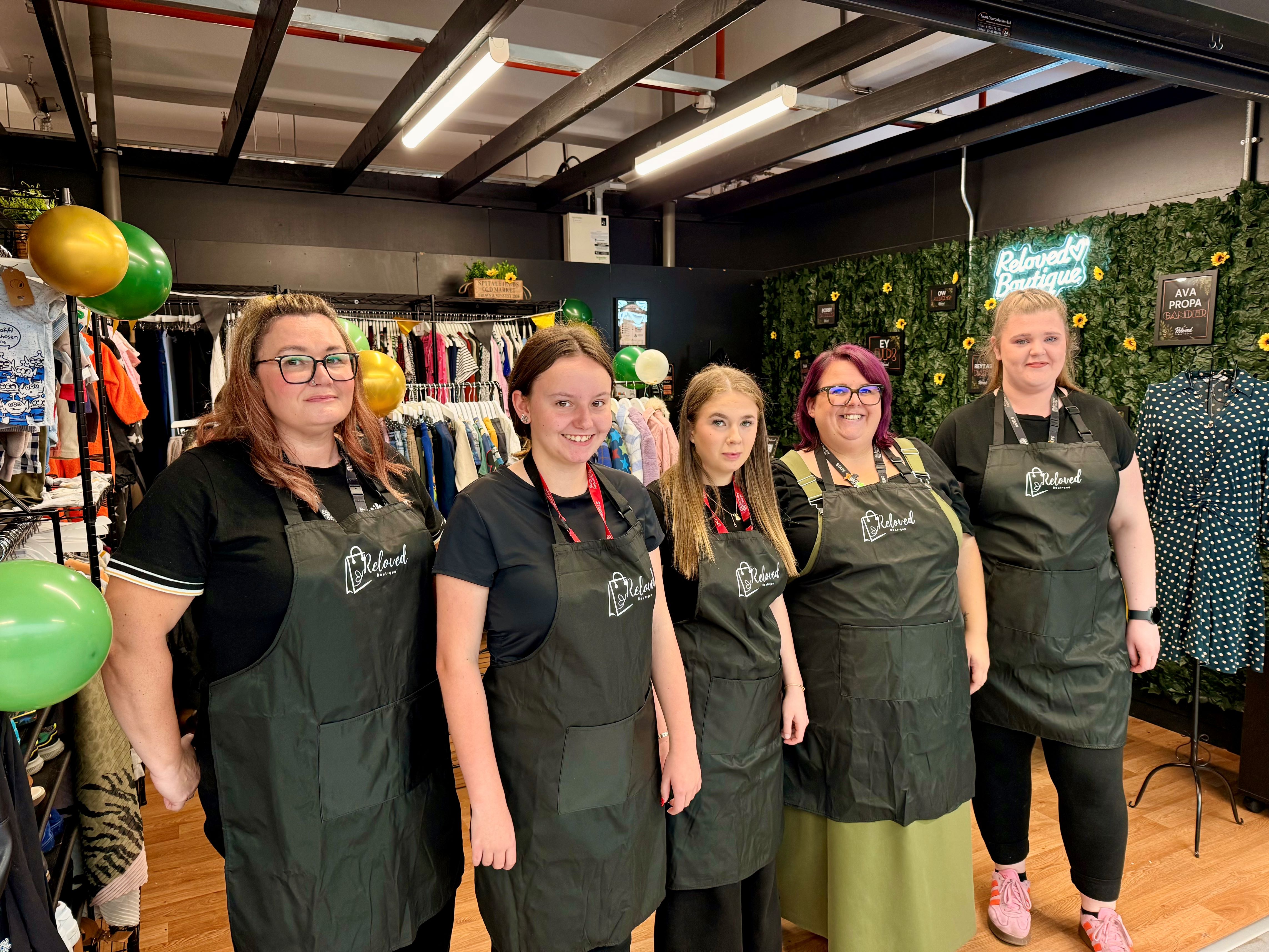 The Reloved team at their new stall
