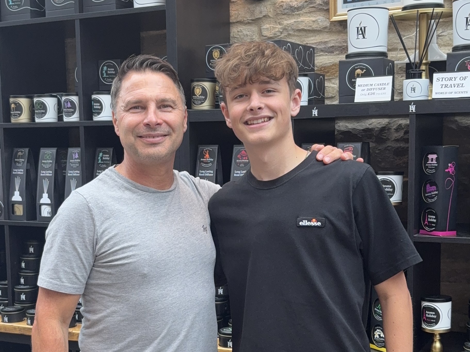 Jack Madeley and Mark Jordan at AromaHoliday